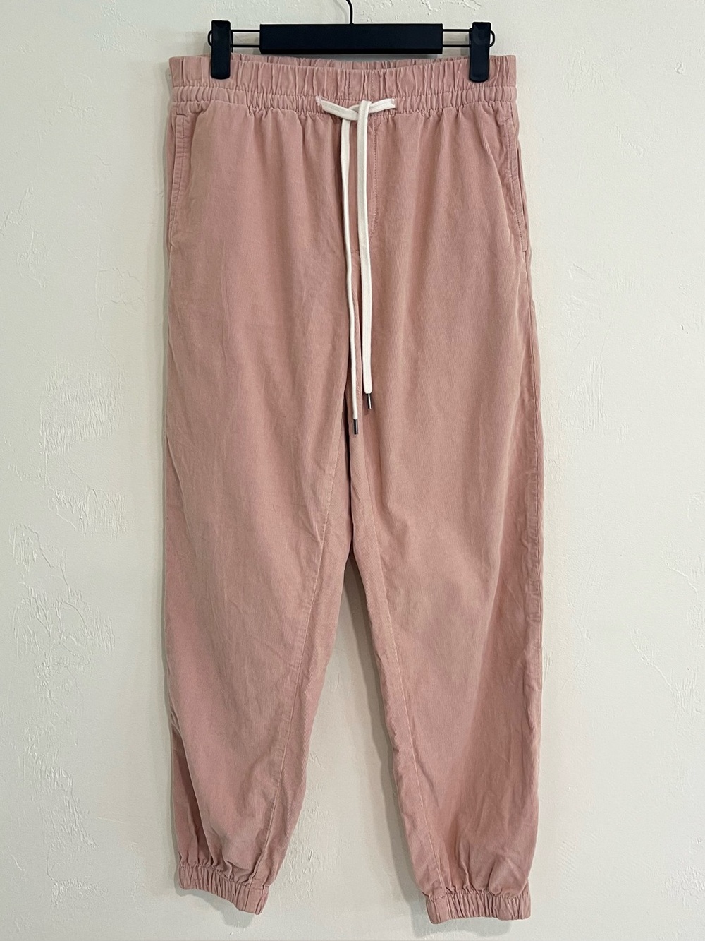 American Eagle Pink Corduroy Drawstring Joggers Pull Elastic Waist Cotton XS